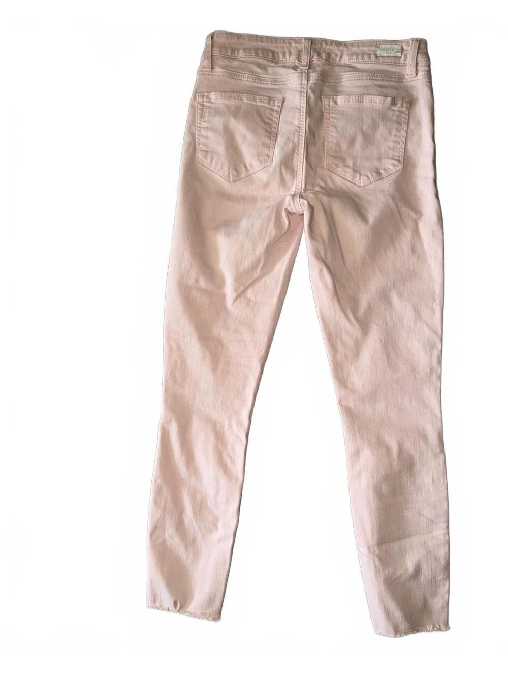 PAIGE Verdugo Crop Mid-Rise Skinny Pink Sz 27 Designer - Picture 3 of 8